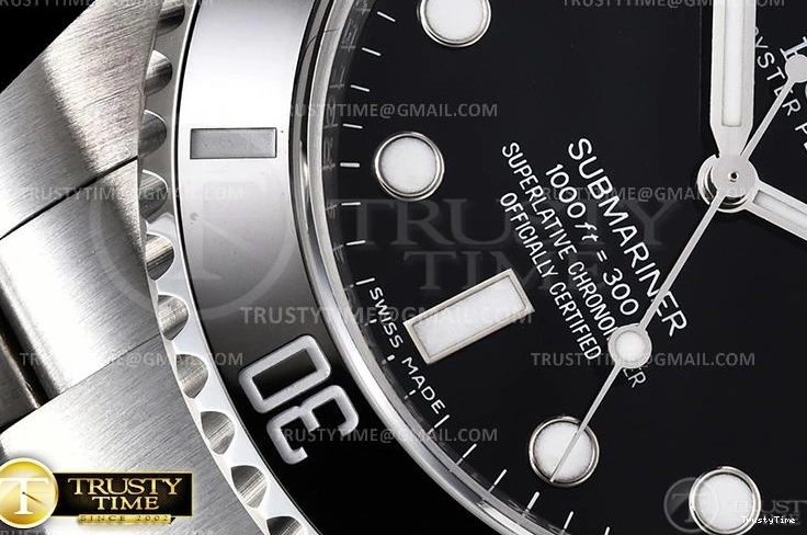 0515 TechFriendly ROLSUB0294B – Submariner 114060LN 316F SS SS Blk V8S Noob SA 1040